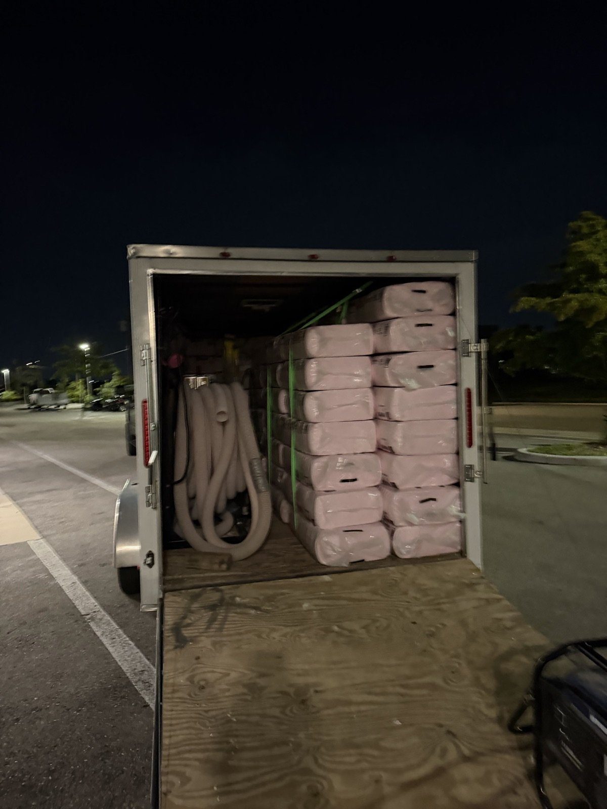 Gold Star Insulation work trailer and equipment